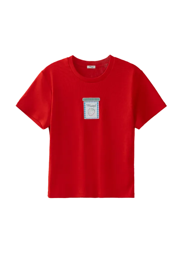 Mused Jam Patchwork T-shirt - Red
