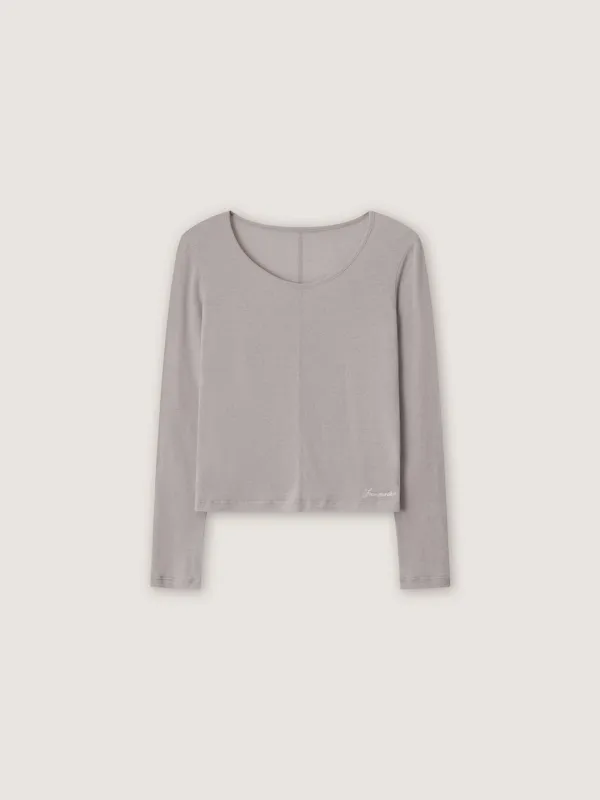 [10th] Melt Long Sleeve Tee - Mute Gray