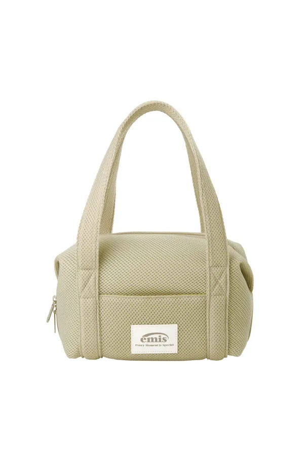MESH MINI DUFFLE BAG-LIGHT BEIGE
