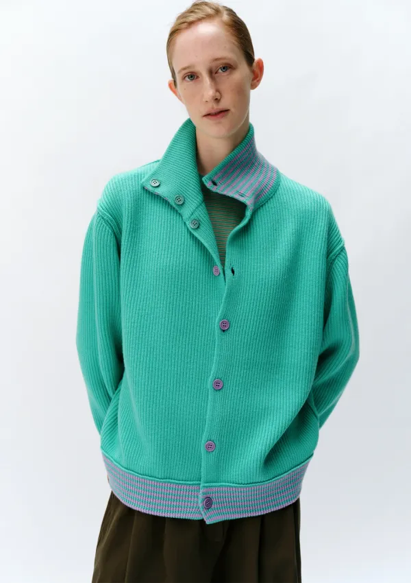 Annecy Reversible Cardigan in Mint
