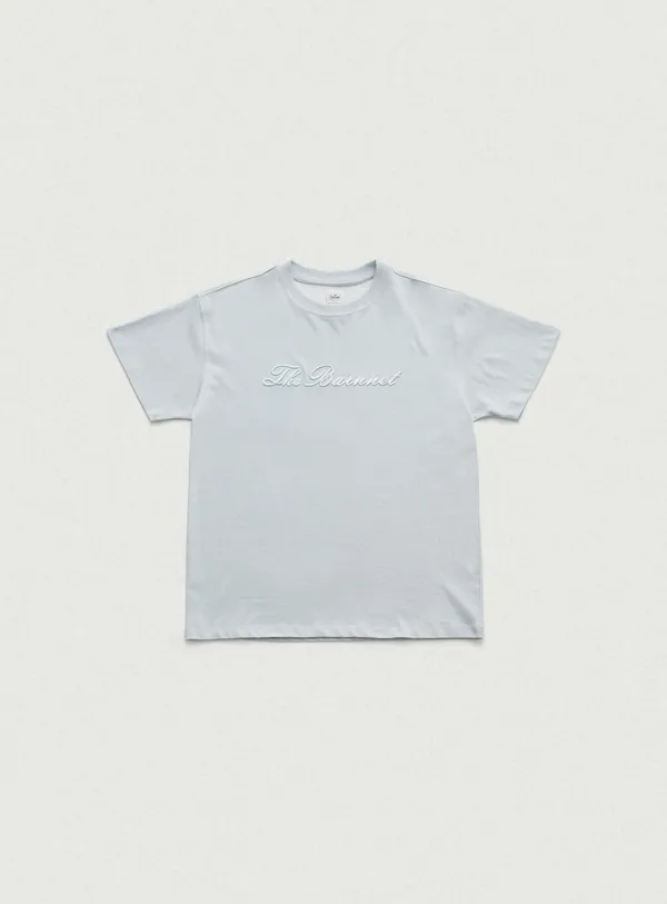 Benny Script Logo T-shirt_Light Blue