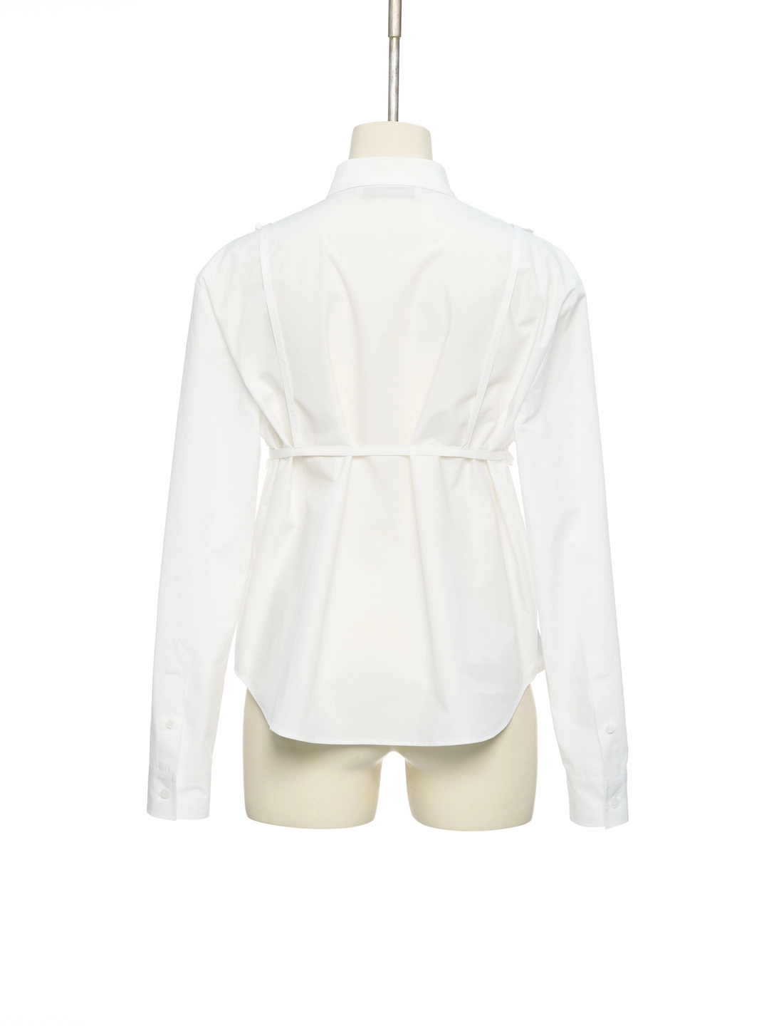 푸쉬버튼 PF26 WHITE BRA DETAIL COTTON SHIRT 상품 이미지 3