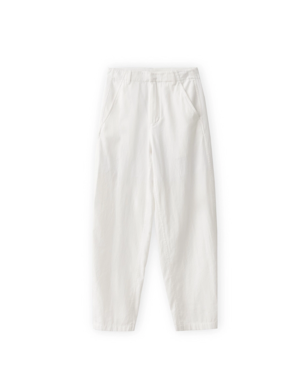 브라운야드 W Button Hem Pants, Ivory 상품 이미지 1