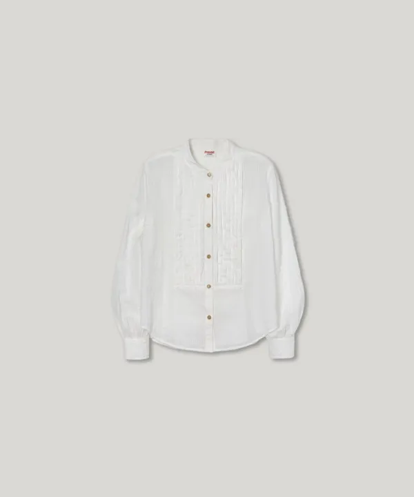 PVIL Tuxedo Blouse(Cream)