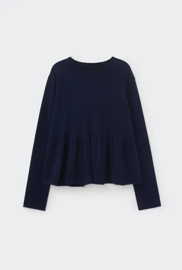 FLARE CASHMERE KNIT (DEEP NAVY)