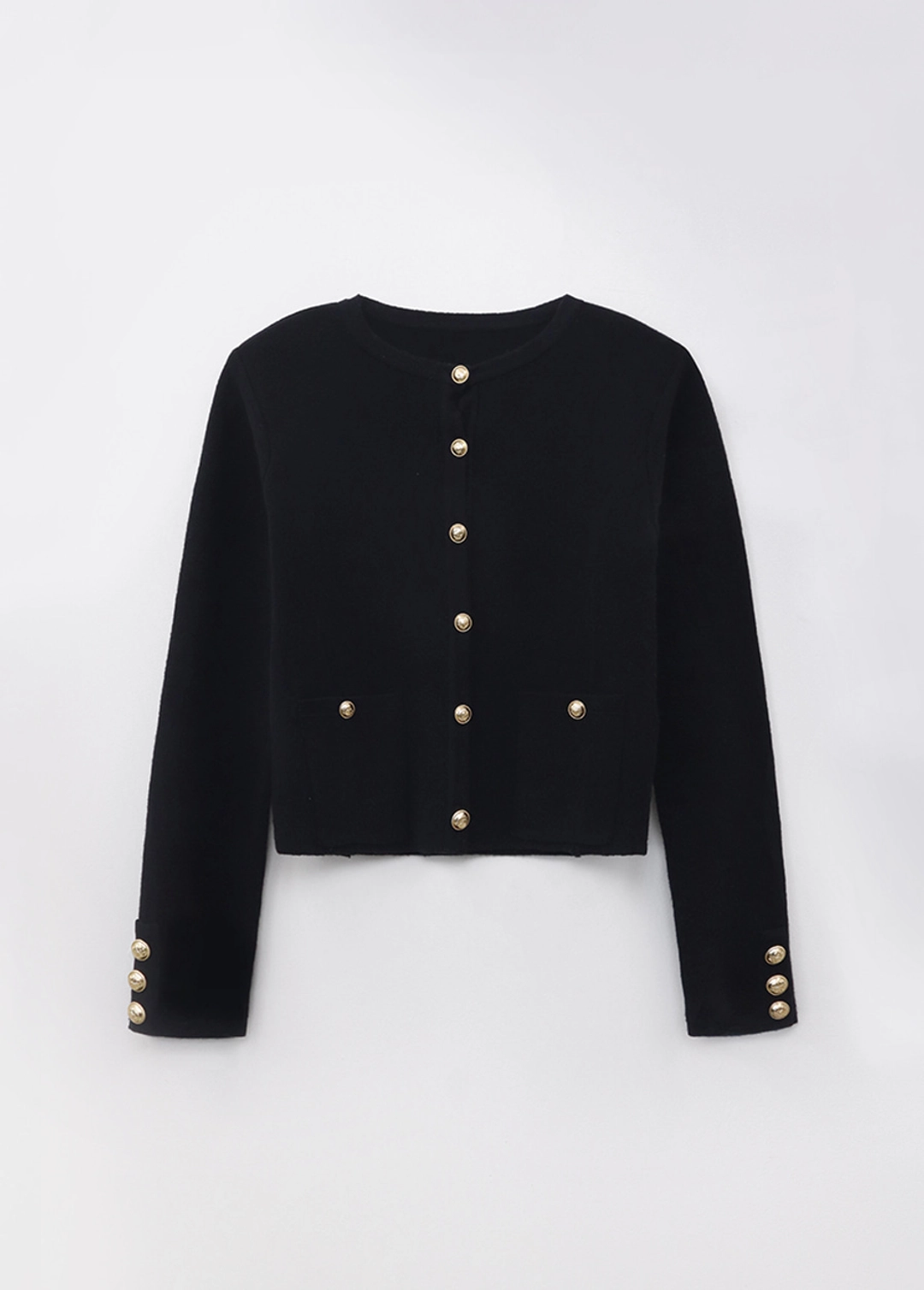 칙스라벨 26FW 메르시 울 니트 자켓 - Black 상품 이미지 1