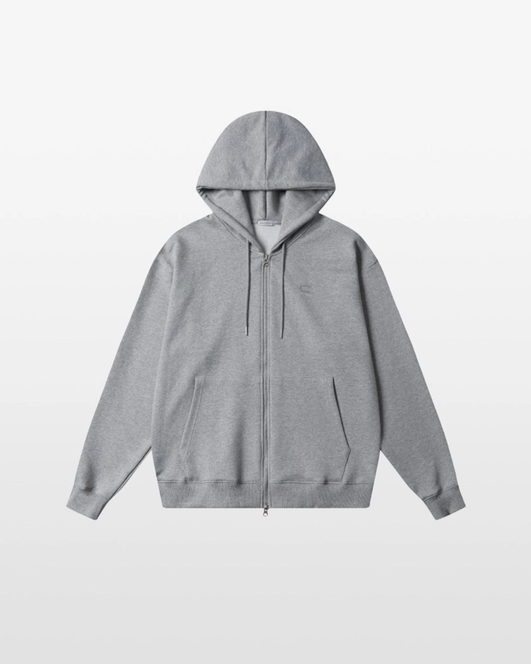 킴서울 TEW 2026 Oversized Zip-up Hoodie (melange grey) 상품 이미지 1