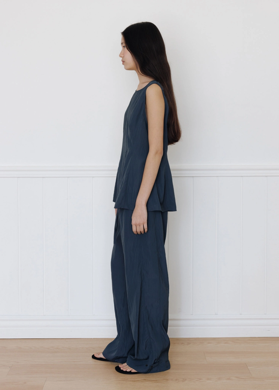 더라이 Front Line Banding Pants(Charcoal) 상품 이미지 2