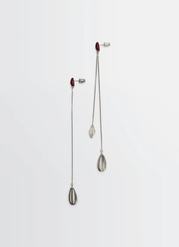 ASYMETRIC GIRASOL EARRINGS