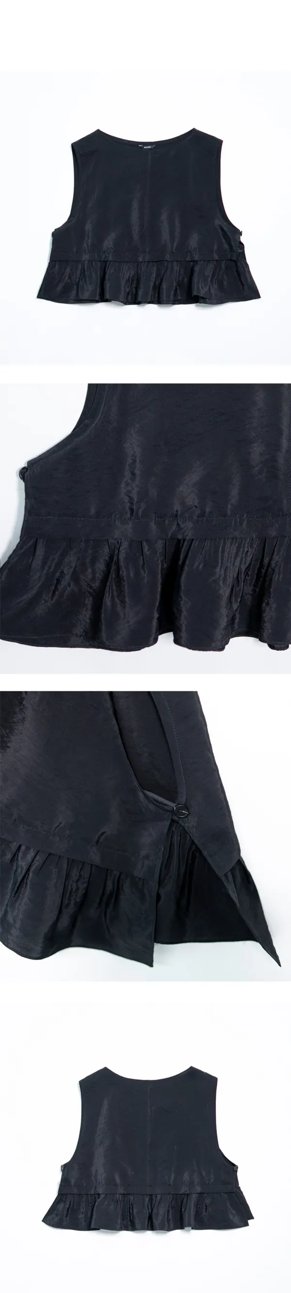 crop shirring layer vest (open, 6/4 순차 출고 예정)