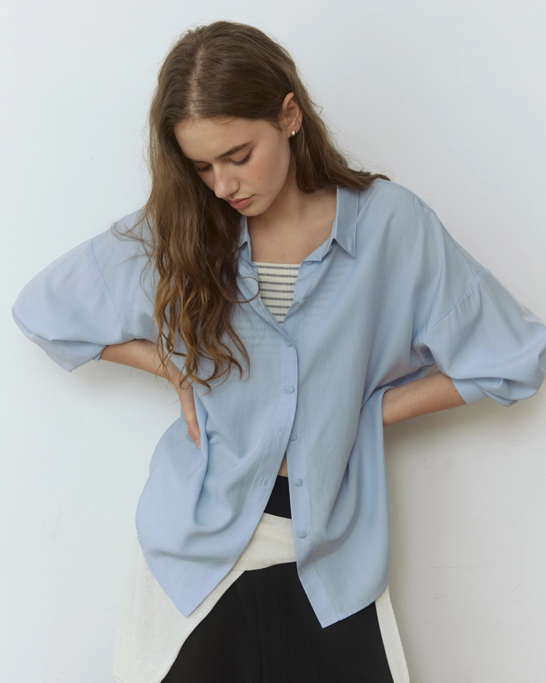 어다울 Soft overfit shirts - sora 상품 이미지 2