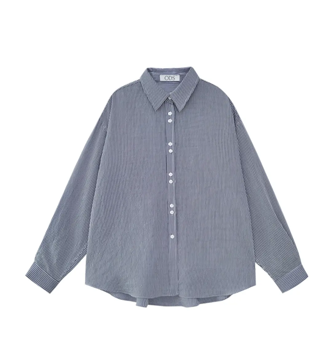 오디에스 [66th 재입고] Striped Shirts (Midnight Navy) 상품 이미지 1