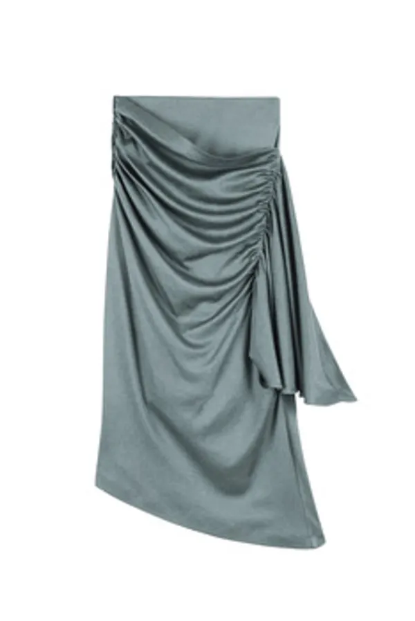CRESSIDA SILK COTTON JERSEY SKIRT