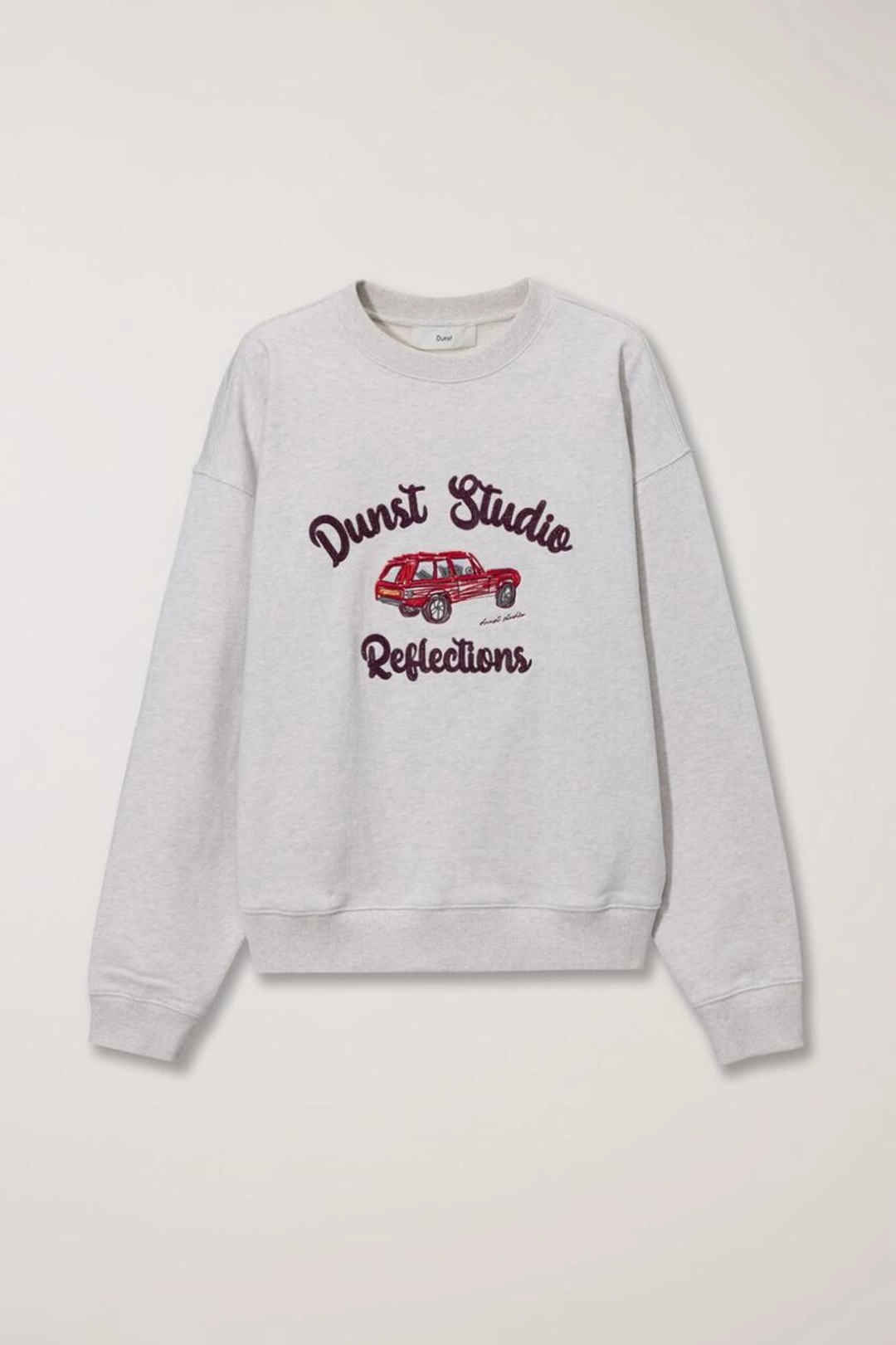 던스트 UNISEX DRAWING CAR SWEATSHIRT OATMEAL MELANGE 상품 이미지 1