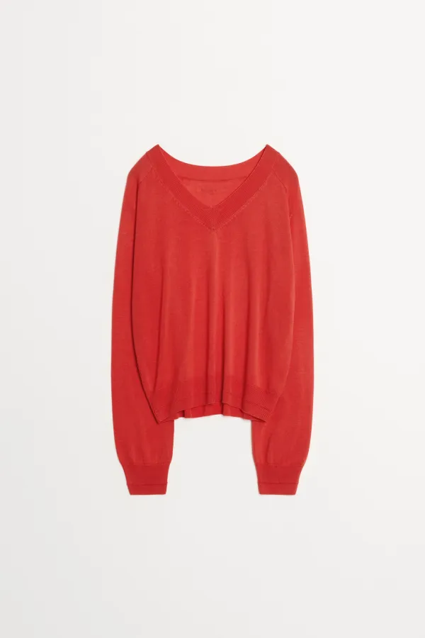 User Slit Knit red