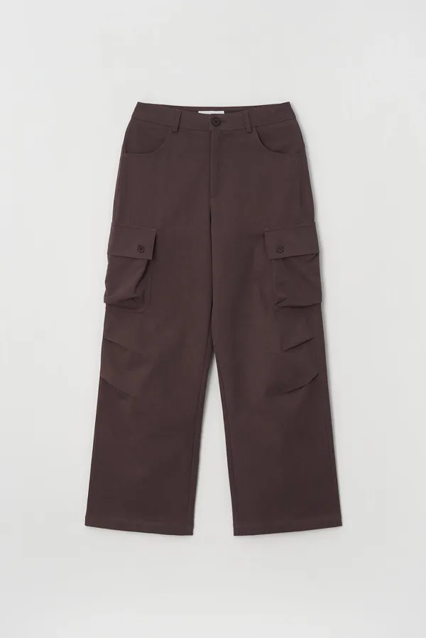 baker cargo pants - burgundy