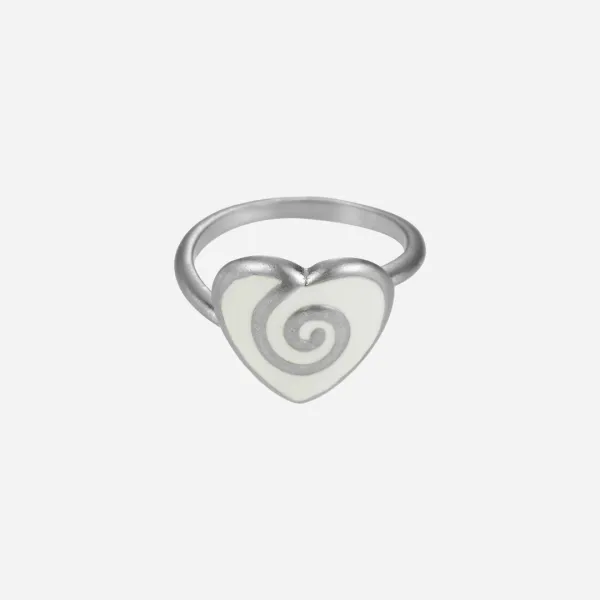 heartmaze ring-white