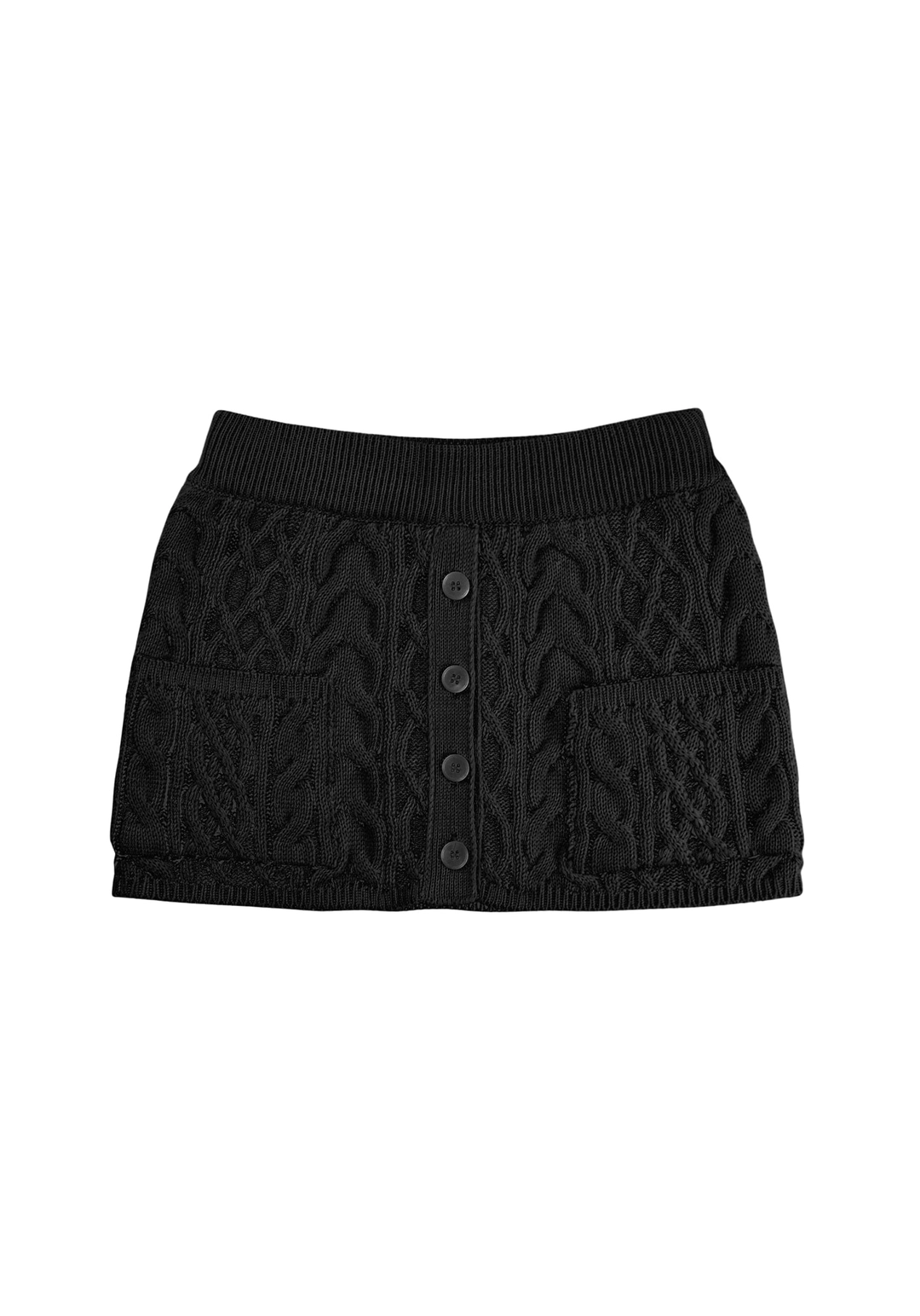 힐다 Dear Winter Knit Skirt [Black] 상품 이미지 1