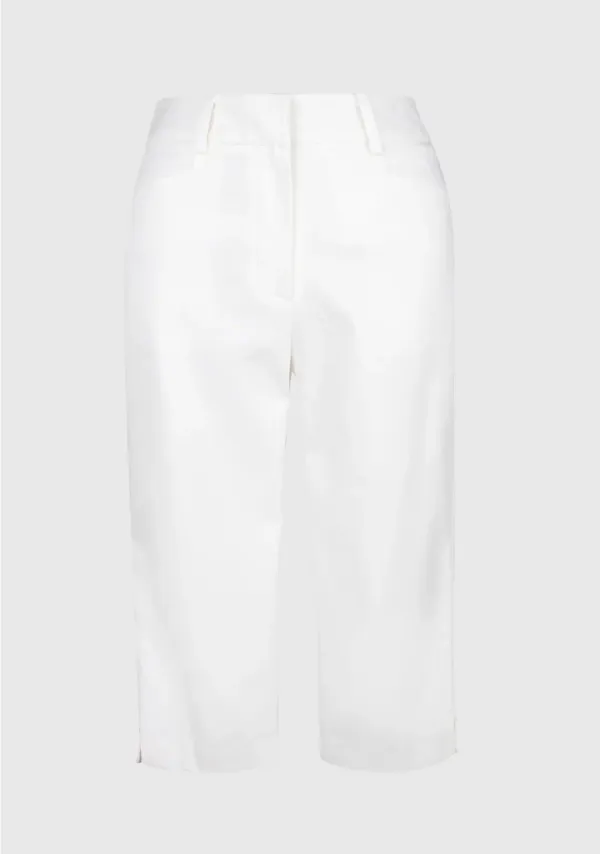 8th) Crop Stretch Pants Ivory
