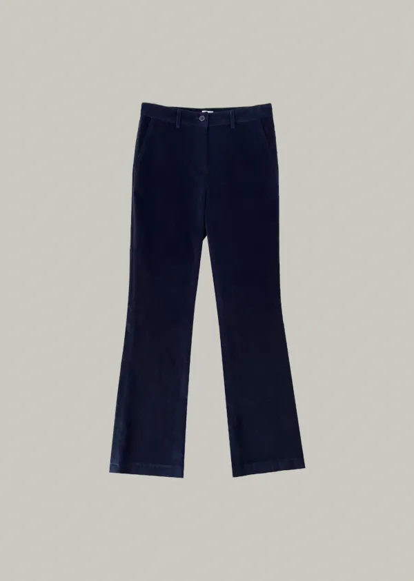 veil corduroy bootcut pants (navy)