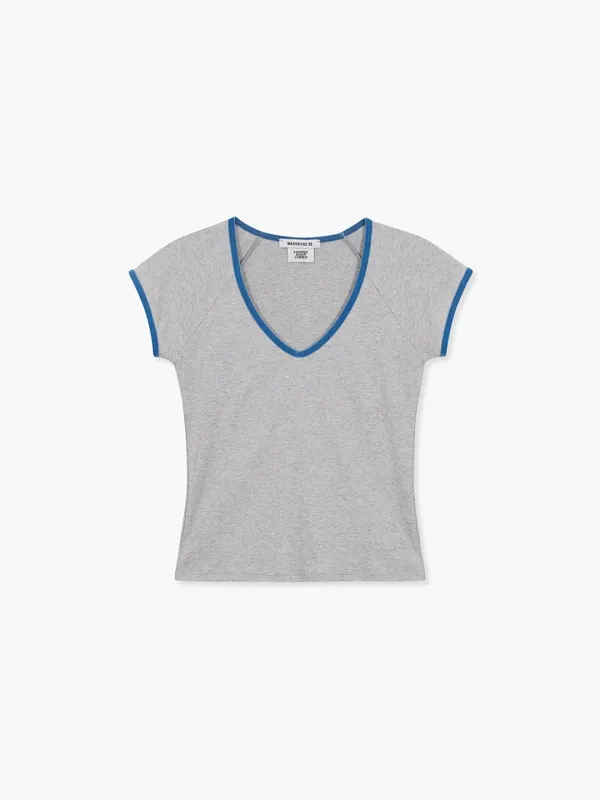 VELVET EVE TOP_melange grey