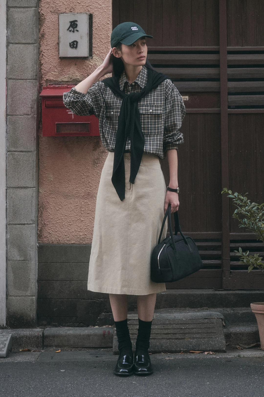 세이지먼트 LOMON COTTON HALF SKIRT_BEIGE 상품 이미지 2
