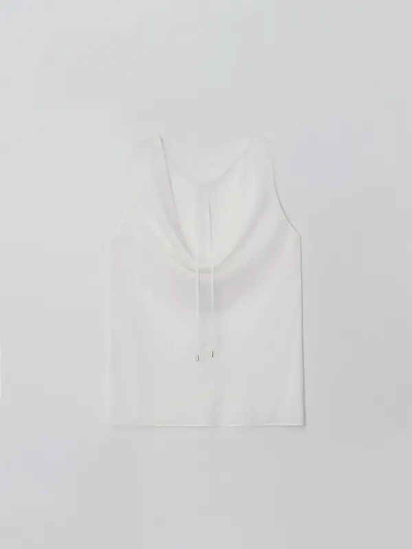 [2nd] draped blouse (ivory)