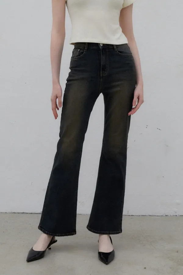 Rusty Denim Pants / Black