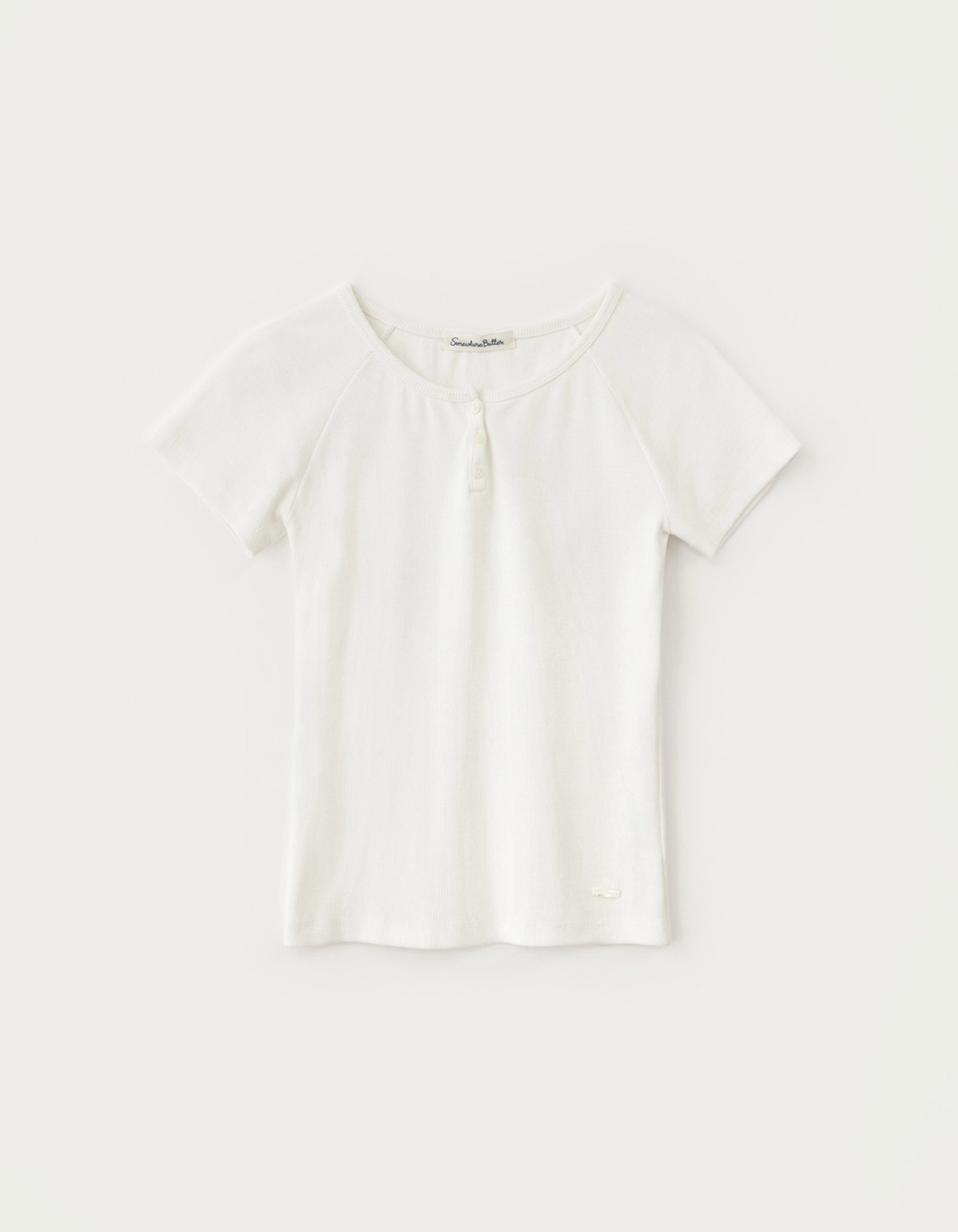 썸웨어버터 Lay Button Raglan Top - Ivory 상품 이미지 1