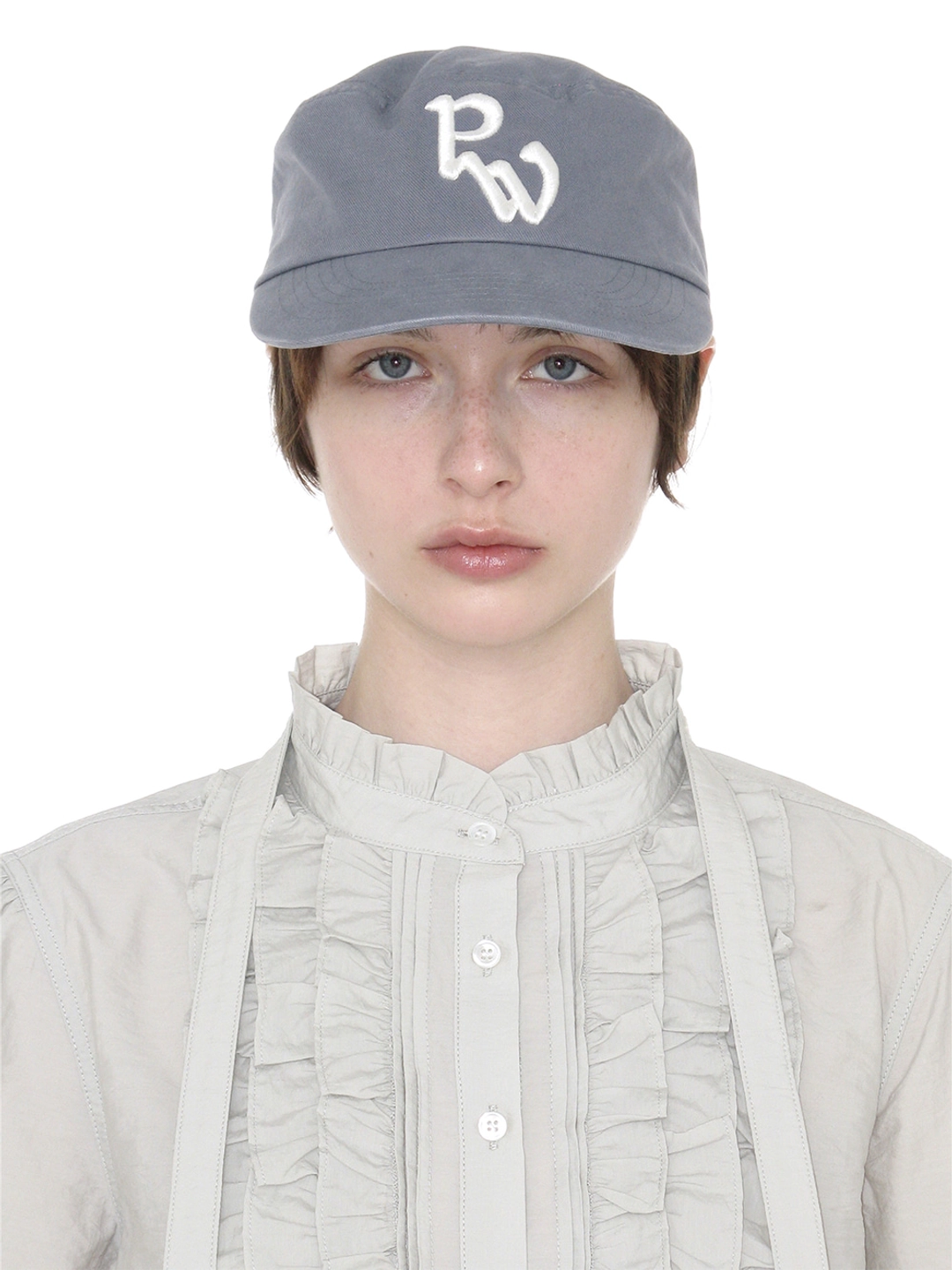 파르티멘토 [WOMEN] PW SYMBOL PILLBOX CAP_PASTEL BLUE 상품 이미지 2