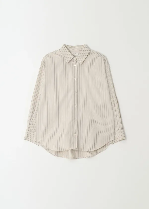 Back Shirring Shirt(Beige)