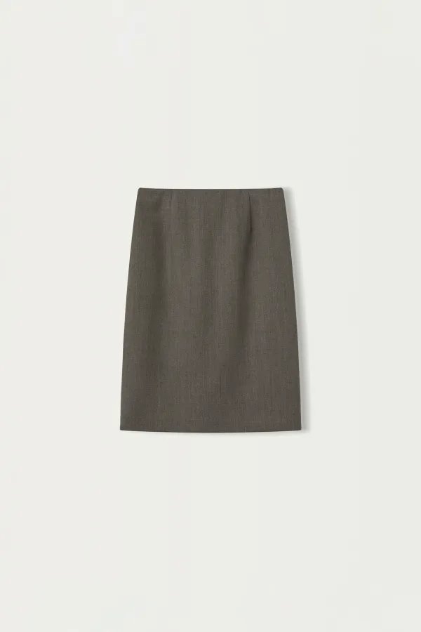 2ND / Vinci wool skirt (Smoky taupe)
