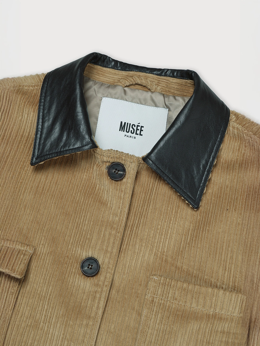 뮤제 LA FETE Oversized coturoy work jacket_Velvet Camel 상품 이미지 3
