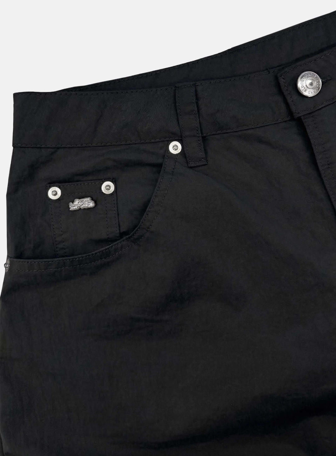 배드블러드 [w-pts26-087] Contour Lightweight Curved Fit Pants - Black 상품 이미지 2