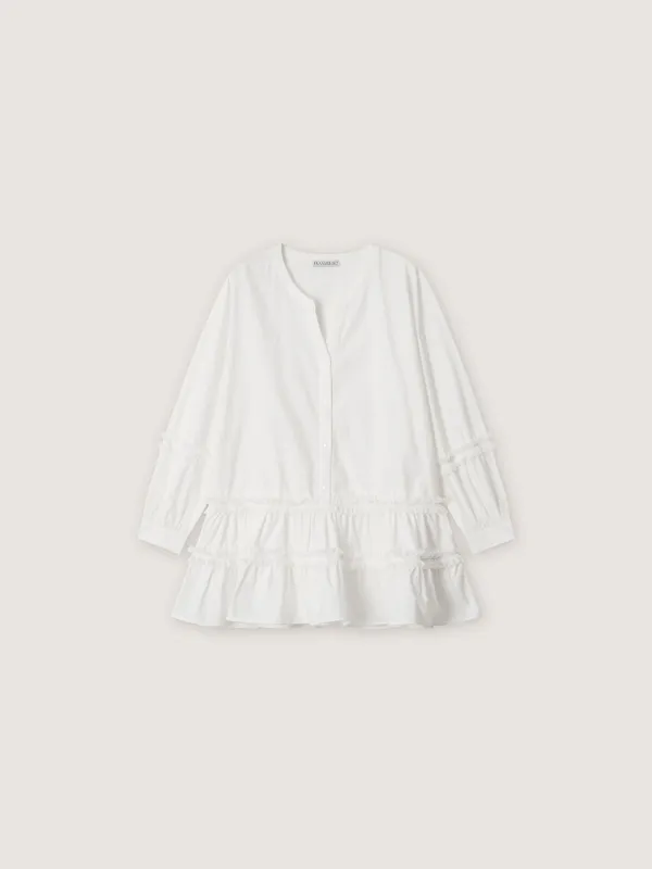 [3rd] Papa Mini Dress - Ivory