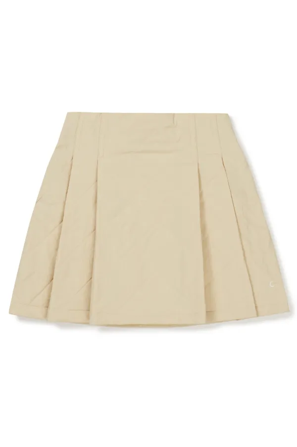 [24FW clove] Quilted Skirt (Beige)