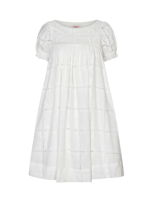 Laundry Lace Mini Dress (White)