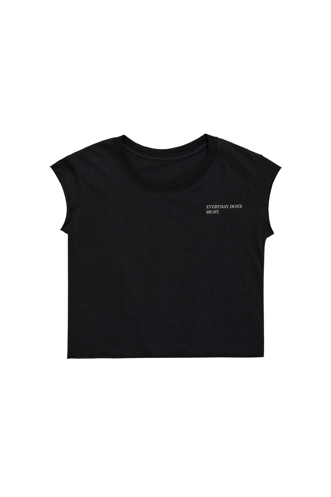 와이이이엘 Y. CAP SLEEVE T-SHIRT BLACK 상품 이미지 1