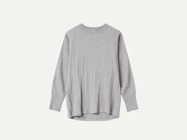 Via Celia ribbed T-shirt (Gray)
