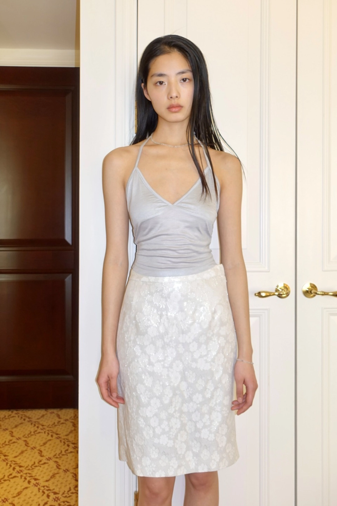 누아누 Sirin Skirt_Silver 상품 이미지 1
