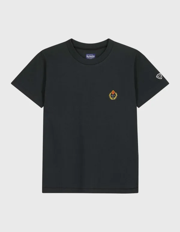 CREST 20S COMPACT YARN T-SHIRT (W) / Black