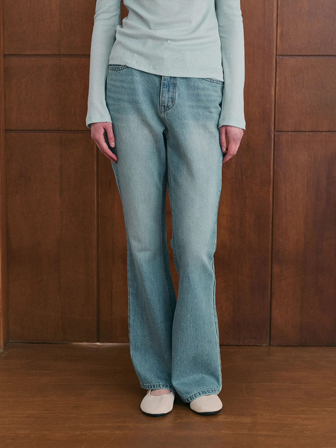 르니나 JAMIE bootcut denim pants_blue 상품 이미지 1