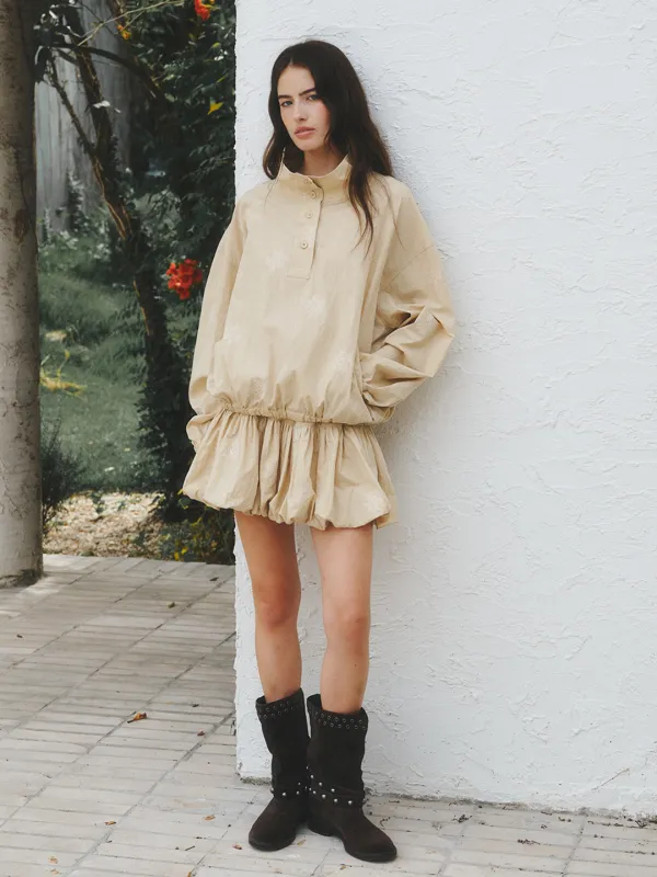 MARANG balloon skirt_beige