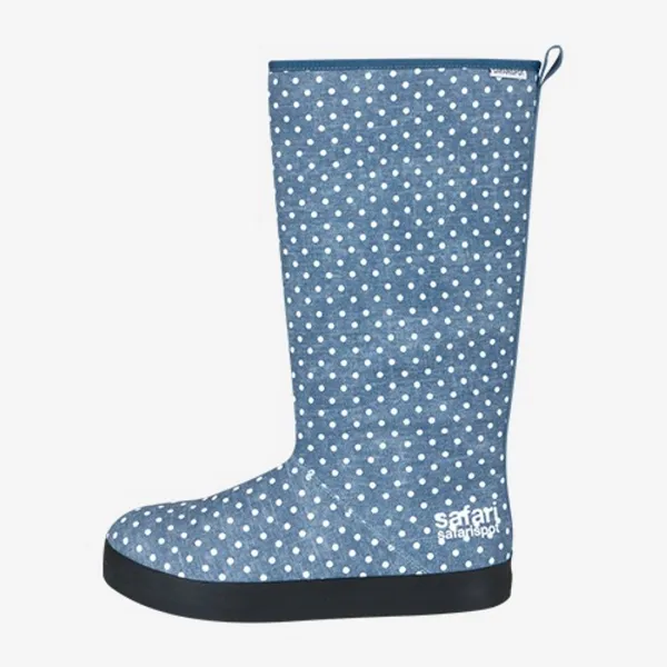 Basic Safari Dots Rain Boot (Indigo)