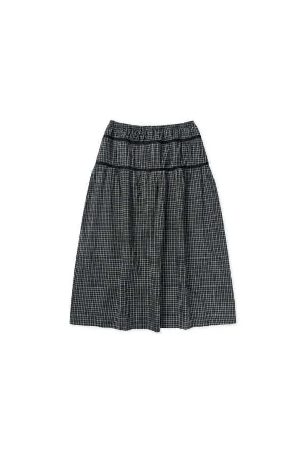Plain band skirt_check
