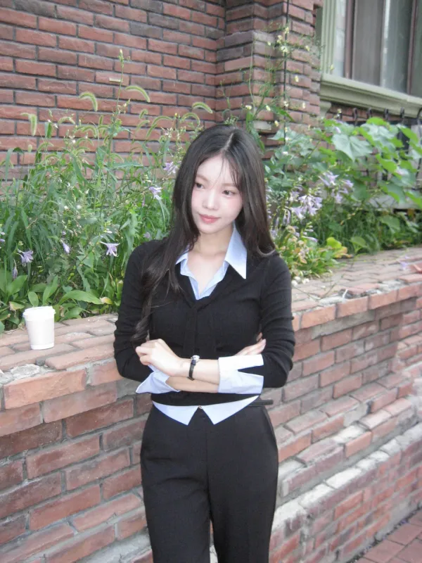 셀즈 셔츠 블라우스[BLACK]*오늘 출발