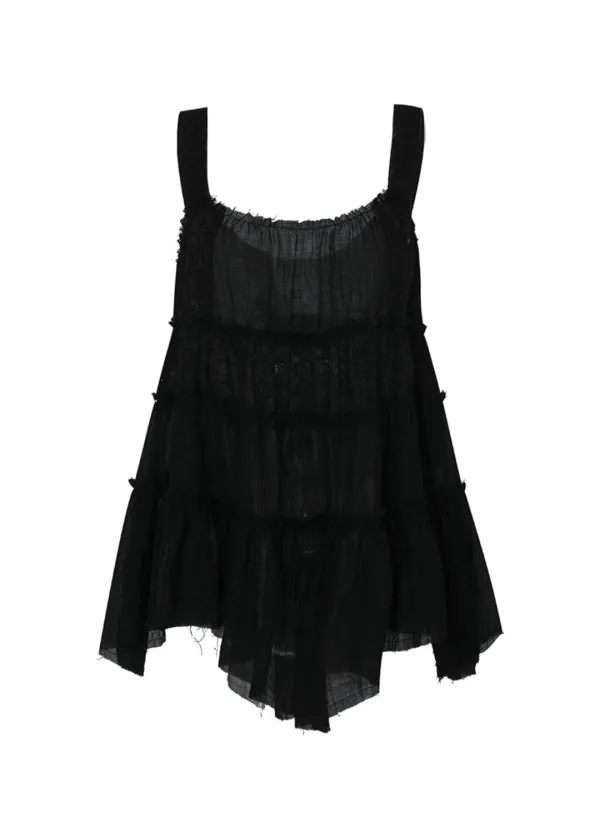 Swan Lace Blouse (Black)