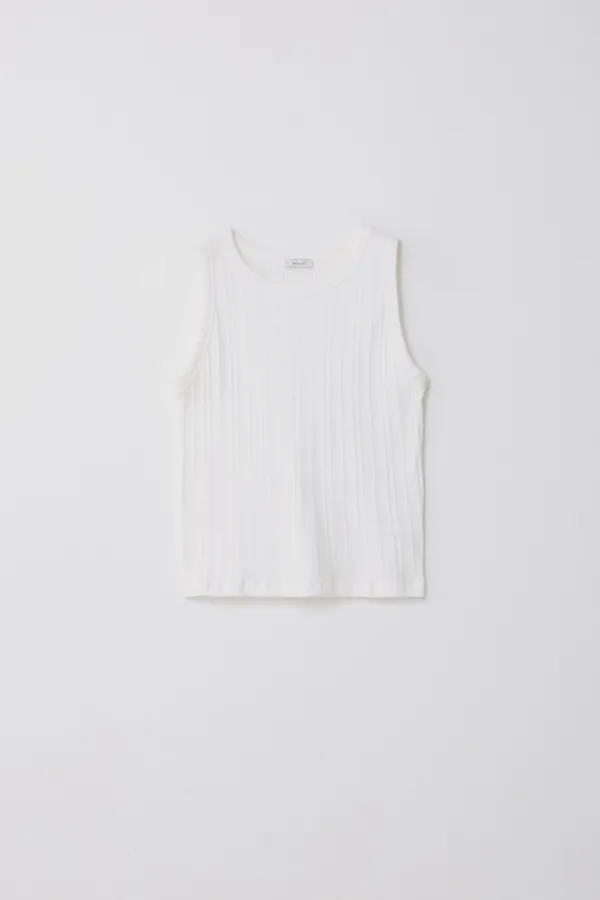 Step Sleeveless_White