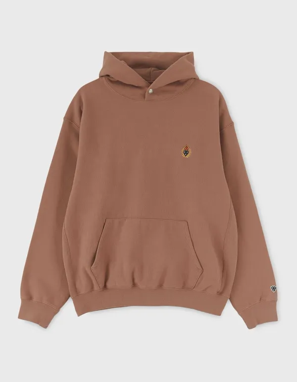 CREST WASHED 221 HOODIE / Burlwood