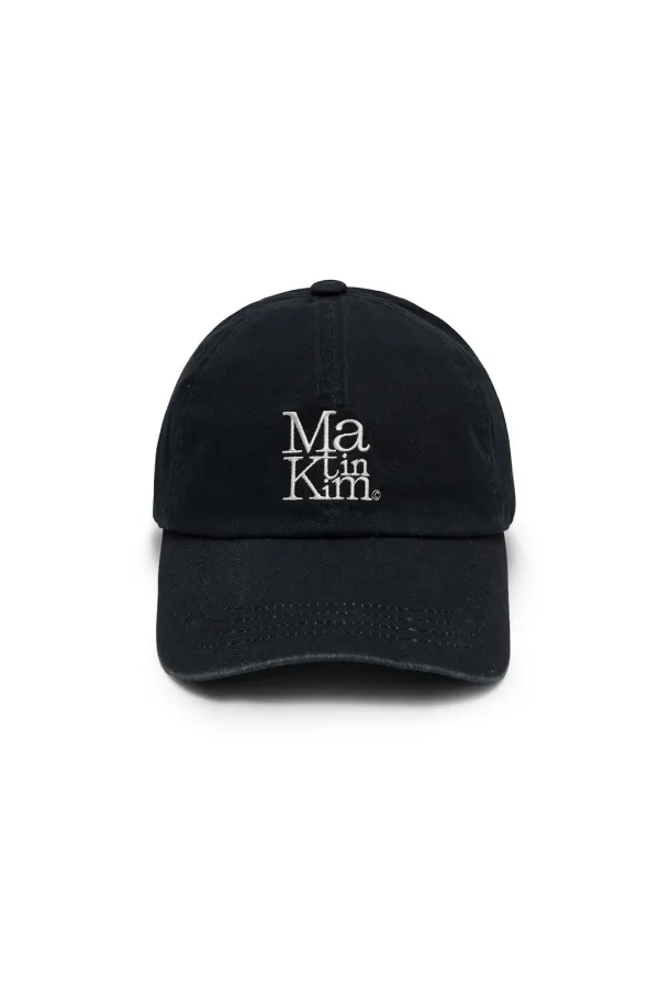 MATIN BLOCK LOGO BALL CAP IN DARK NAVY